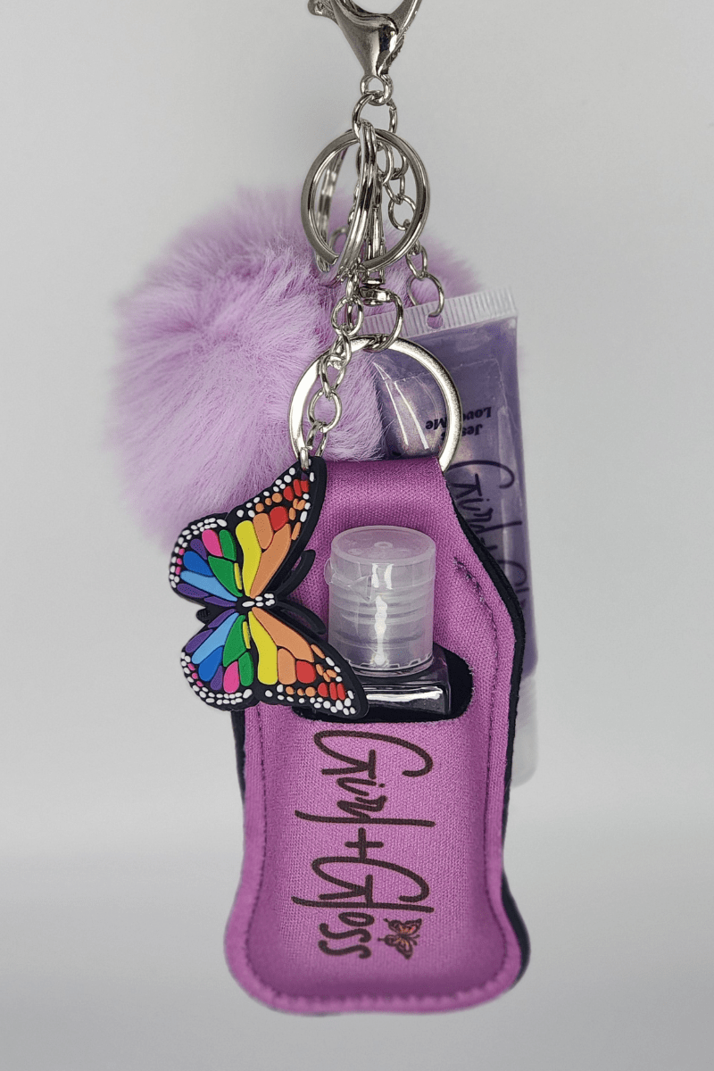 Jesus Loves Me Lip Gloss Keychain