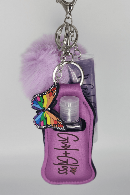 Jesus Loves Me Lip Gloss Keychain