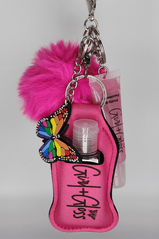 Pretty & Passionate Lip Gloss Keychain