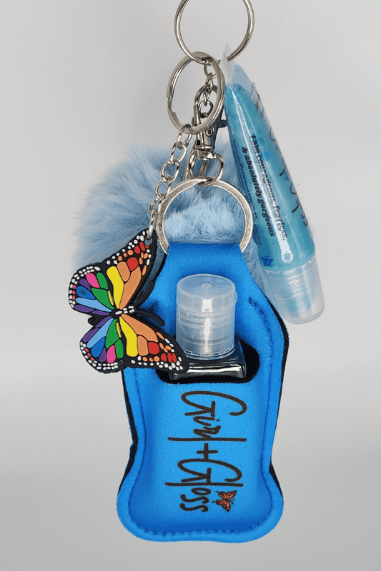 Brave & Beautiful Lip Gloss Keychain