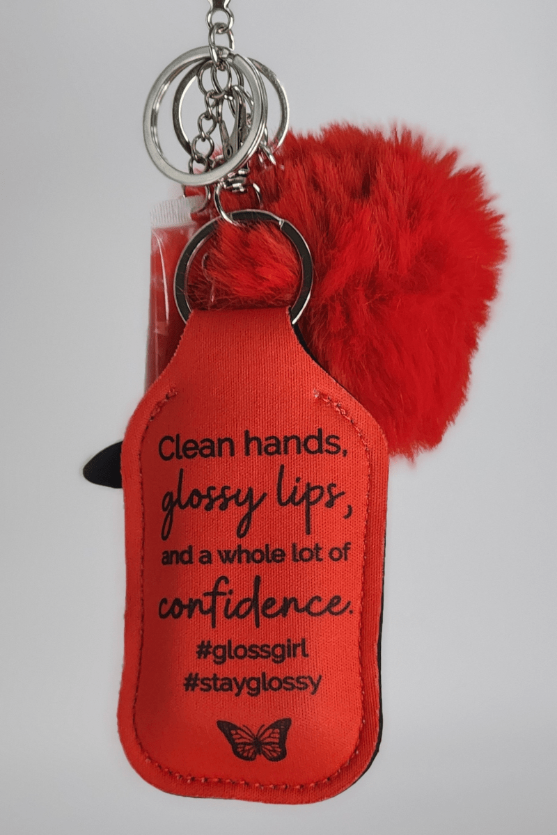 Strong & Sassy Lip Gloss Keychain